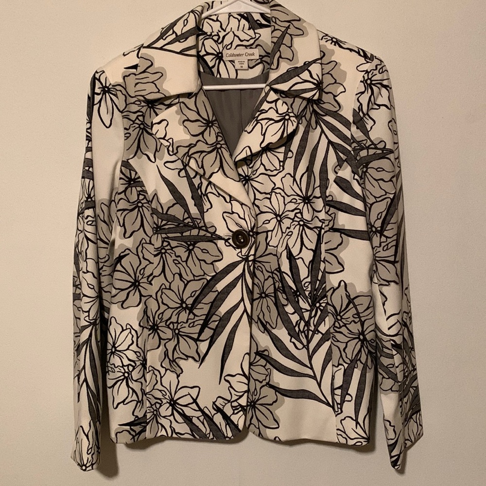 Coldwater Creek Floral Print Jacket